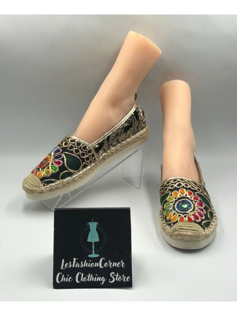 NWOB Patrizia By Spring Step Women's Maylis Embellished Espadrilles Sz 8.5 4016